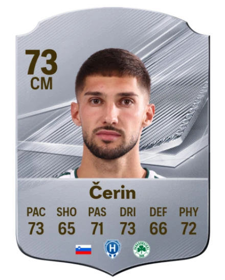 Čerin 73 Rare CM FC 26 card