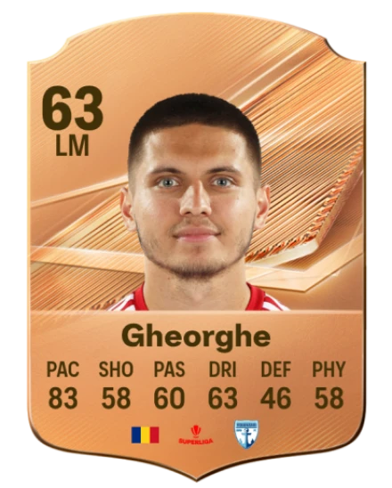 Gheorghe 63 Bronze LM FC 27 card