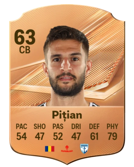 Pițian 63 Bronze CB FC 27 card