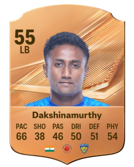 Dakshinamurthy 55 Bronze LB FC 27 card