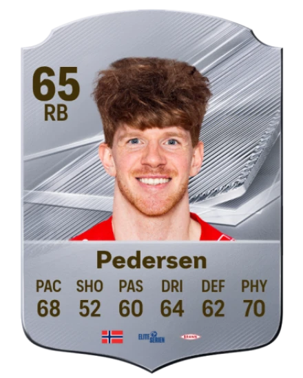 Pedersen 65 Silver RB FC 27 card