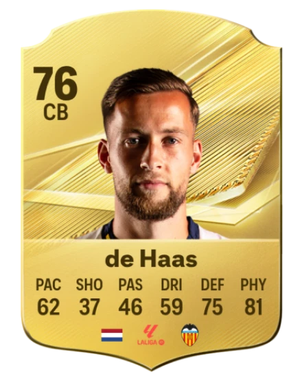 de Haas 76 Common CB FC 26 card