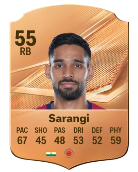 Sarangi 55 Rare RB FC 26 card