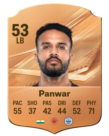 Panwar 53 Common LB FC 26 card