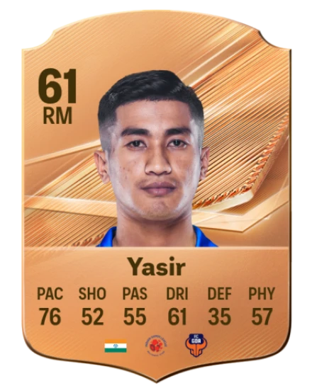 Yasir 61 Common RM FC 26 card