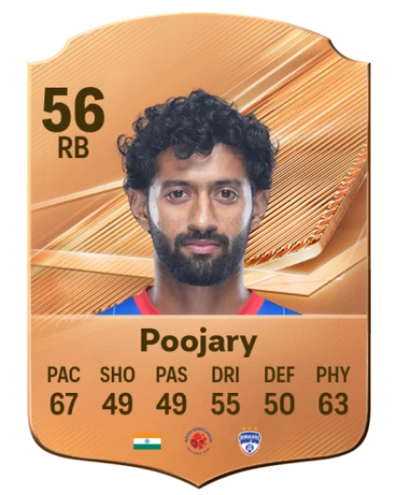 Poojary 56 Common RB FC 26 card