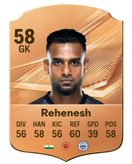 Rehenesh 58 Common GK FC 26 card