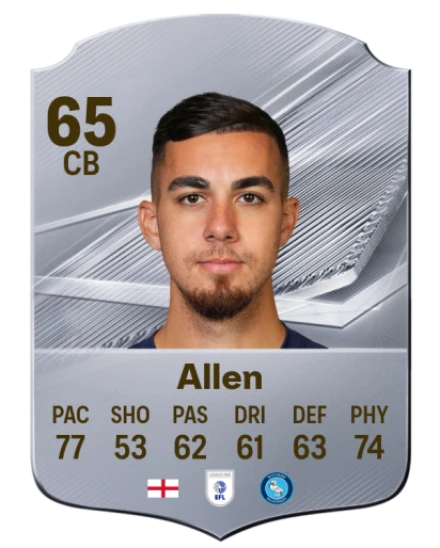 Allen 65 Rare CB FC 26 card