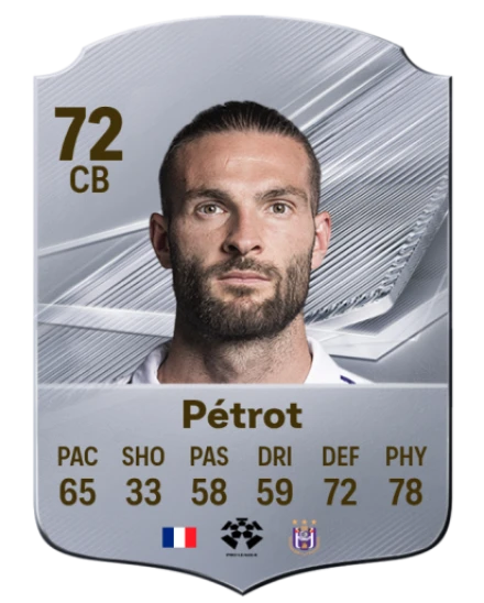 Pétrot 72 Common CB FC 26 card