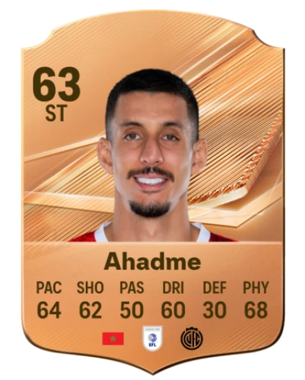 Ahadme 63 Bronze ST FC 27 card