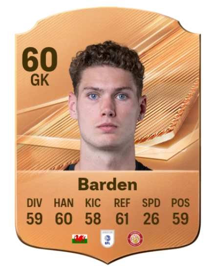 Barden 60 Bronze GK FC 27 card