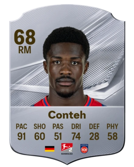 Conteh 68 Common RM FC 26 card