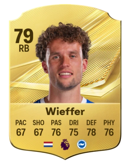 Wieffer 79 Common RB FC 26 card