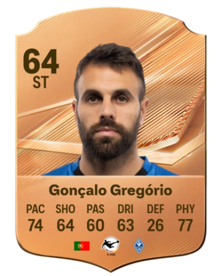 Gonçalo Gregório 64 Bronze ST FC 27 card