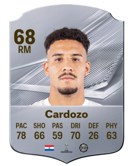 Cardozo 68 Silver RM FC 27 card