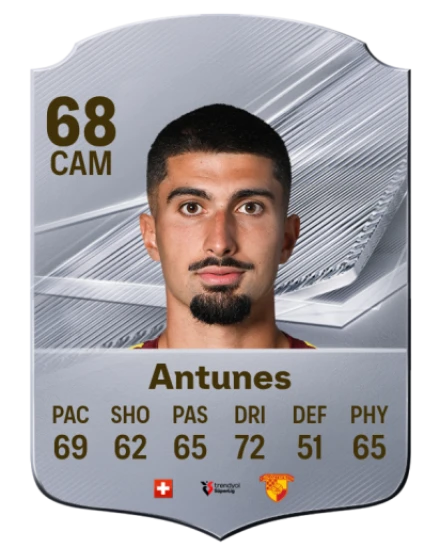 Antunes 68 Silver CAM FC 27 card