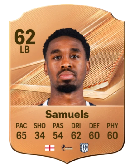 Samuels 62 Common LB FC 26 card