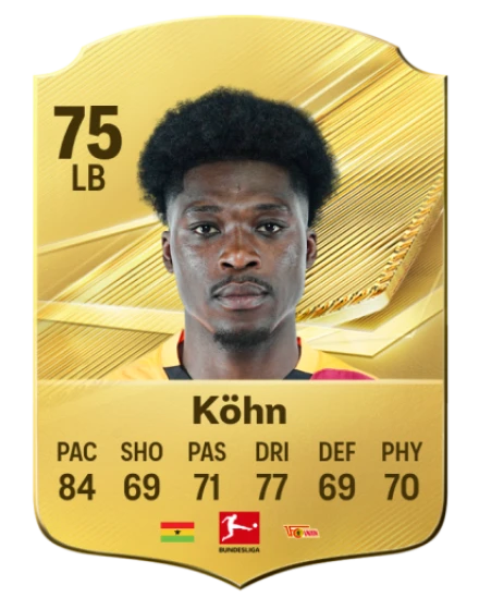 Köhn 75 Common LB FC 26 card