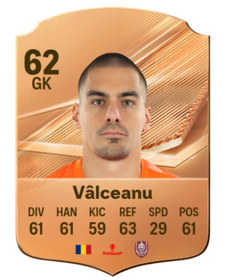 Vâlceanu 62 Bronze GK FC 27 card