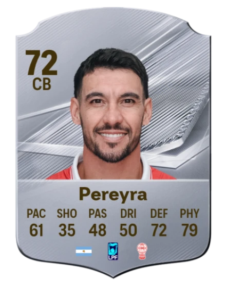 Pereyra 72 Common CB FC 26 card