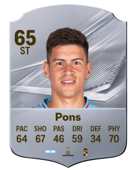 Pons 65 Silver ST FC 27 card