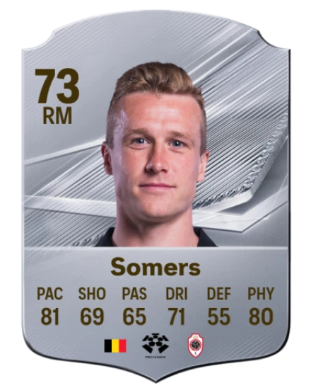 Somers 73 Common RM FC 26 card