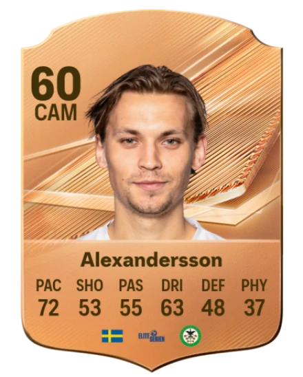 Alexandersson 60 Bronze CAM FC 27 card