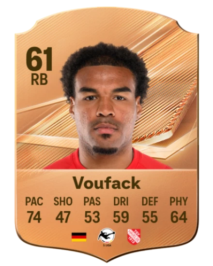 Voufack 61 Bronze RB FC 27 card