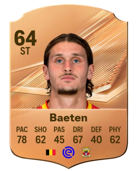 Baeten 64 Bronze ST FC 27 card