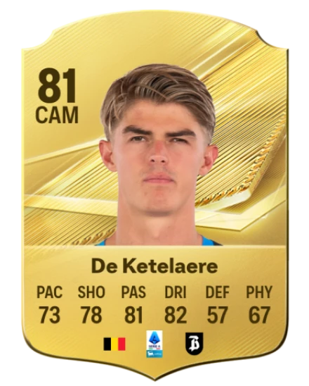 De Ketelaere 81 Common CAM FC 26 card