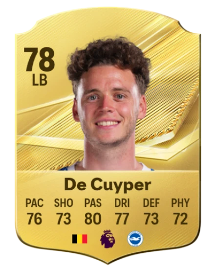 De Cuyper 78 Common LB FC 26 card