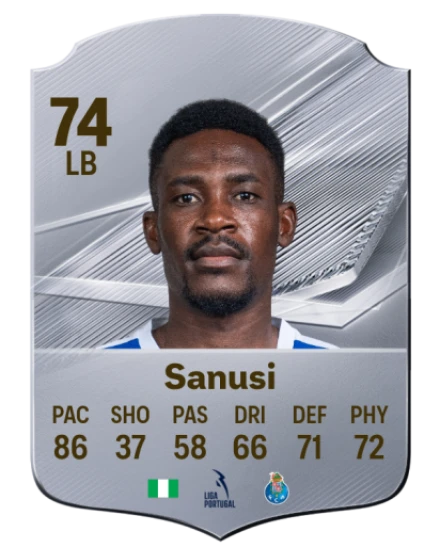 Sanusi 74 Silver LB FC 27 card