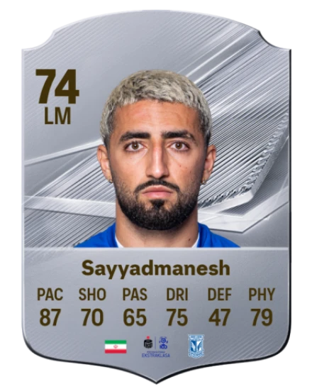 Sayyadmanesh 74 Common LM FC 26 card