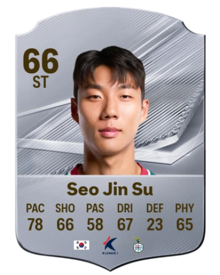 Seo Jin Su 66 Silver ST FC 27 card