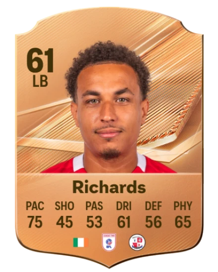 Richards 61 Common LB FC 26 card