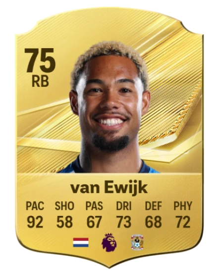 van Ewijk 75 Common RB FC 26 card