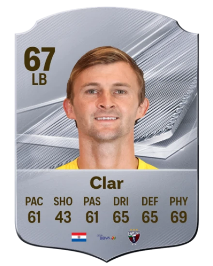 Clar 67 Common LB FC 26 card