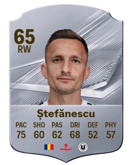 Ștefănescu 65 Silver RW FC 27 card