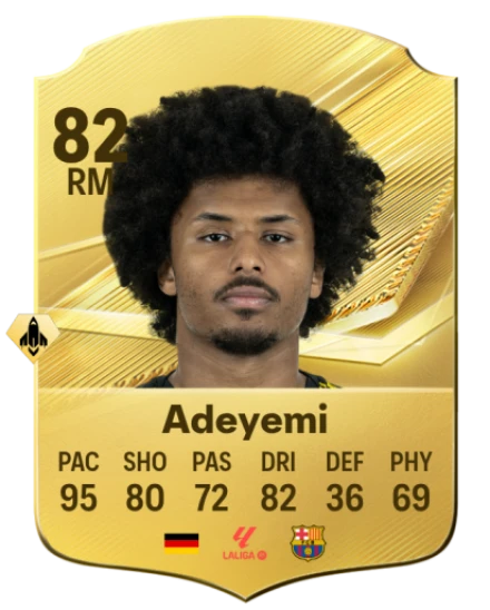 Adeyemi 82 Gold RM FC 27 card