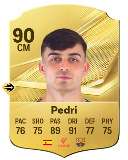 Pedri 90 Common CM FC 26 card