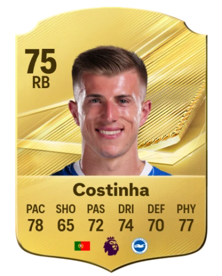 Costinha 75 Gold RB FC 27 card