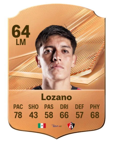 Lozano 64 Bronze LM FC 27 card