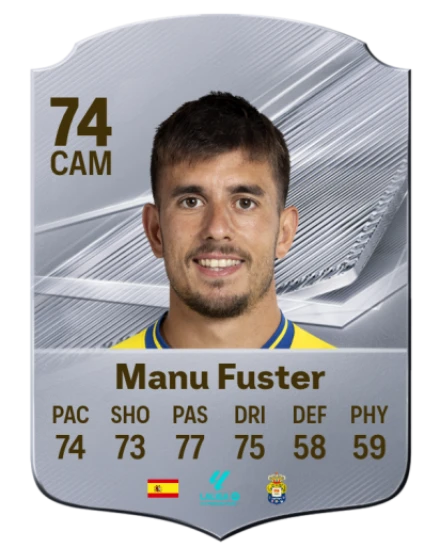 Manu Fuster 74 Common CAM FC 26 card