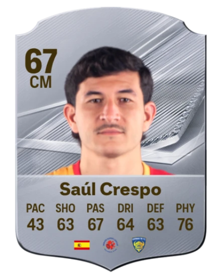 Saúl Crespo 67 Common CM FC 26 card