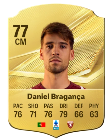 Daniel Bragança 77 Rare CM FC 26 card