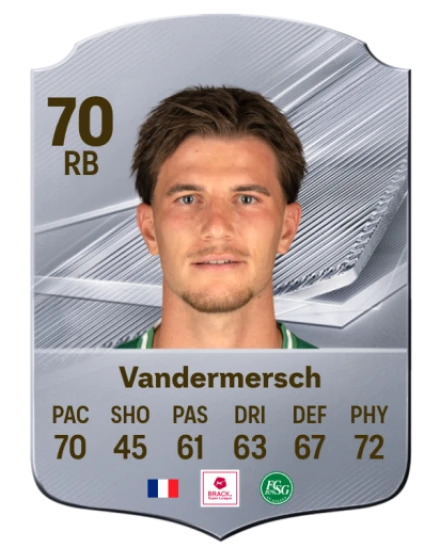 Vandermersch 70 Common RB FC 26 card