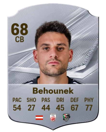 Behounek 68 Common CB FC 26 card