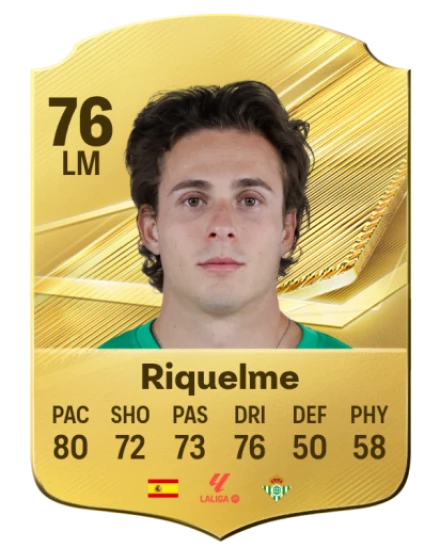 Riquelme 76 Gold LM FC 27 card