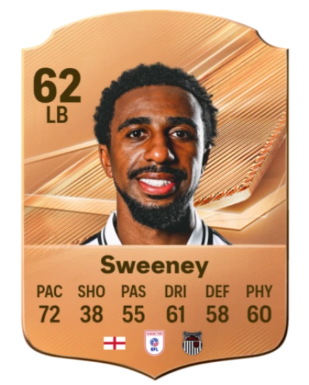 Sweeney 62 Common LB FC 26 card