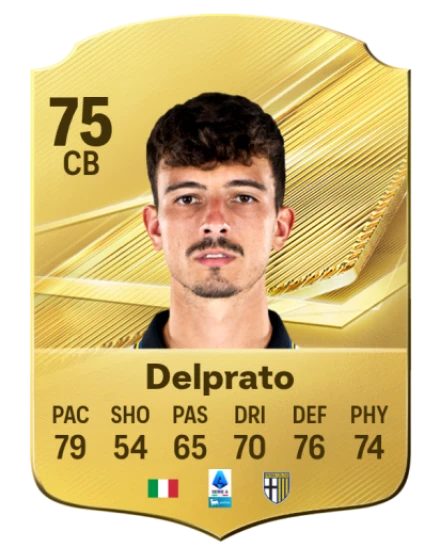 Delprato 75 Common CB FC 26 card